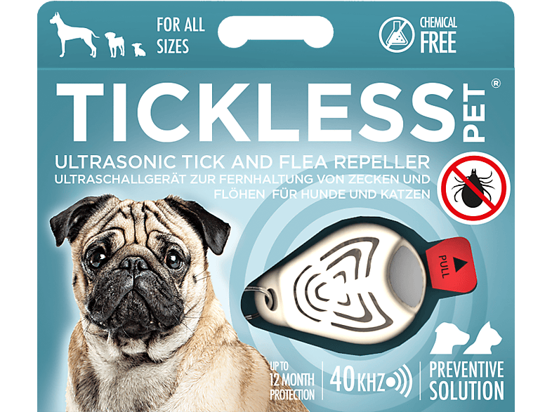 TICKLESS Pet ultrahangos kullancs- és bolhariasztó kutyáknak, bézs (PRO10-101BE)