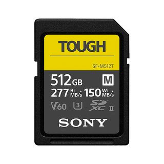 SONY TOUGH SF-M512T - Scheda di memoria SDXC  (512 GB, 277 MB/s, Nero)