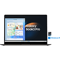 SAMSUNG Galaxy Book3 Pro, Notebook mit 16 Zoll Display, Intel® Core™ i5 Prozessor, 8 GB RAM, 256 GB SSD, Intel® Iris® Xe, Graphite
