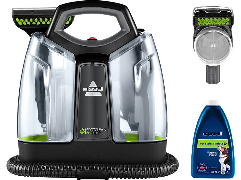 BISSELL 37288 Spotclean Pet Select Nass und Trockensauger, Schwarz