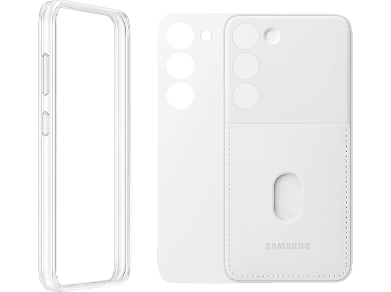 SAMSUNG Frame Case, Backcover, Samsung, Galaxy S23, White MediaMarkt