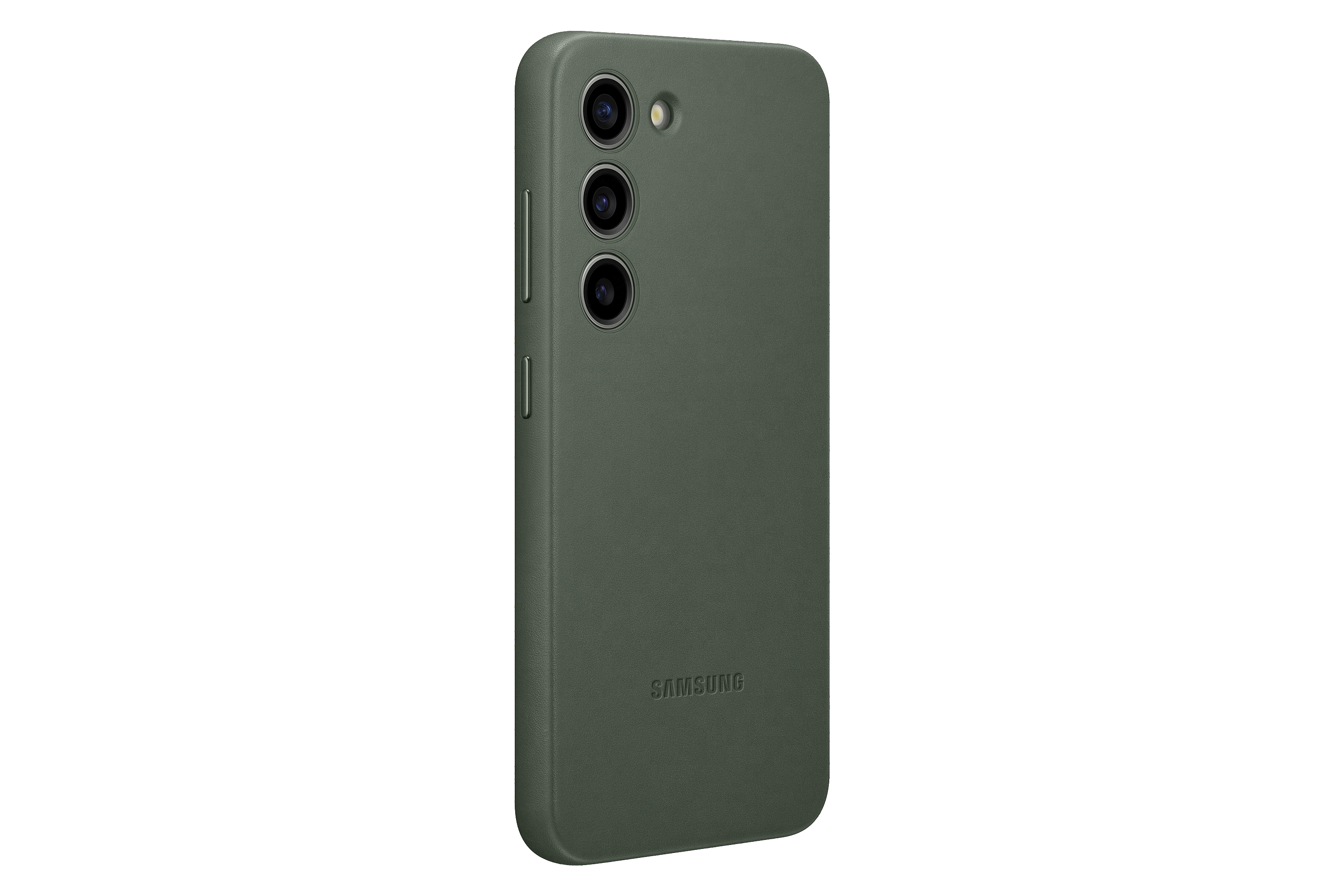 SAMSUNG Leather Case, Backcover, Samsung, Galaxy S23, Green