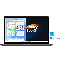 SAMSUNG Galaxy Book3, Notebook mit 15,6 Zoll Display, Intel® Core™ i3 Prozessor, 8 GB RAM, 512 GB SSD, Intel® Iris® Xe, Graphite