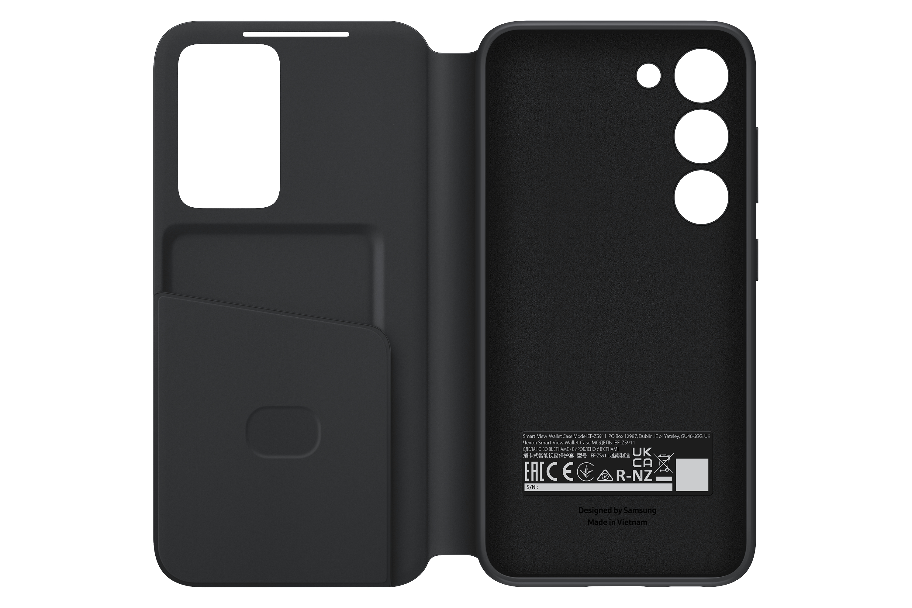 Wallet S23, SAMSUNG Samsung, Black Case, View Smart Galaxy Bookcover,