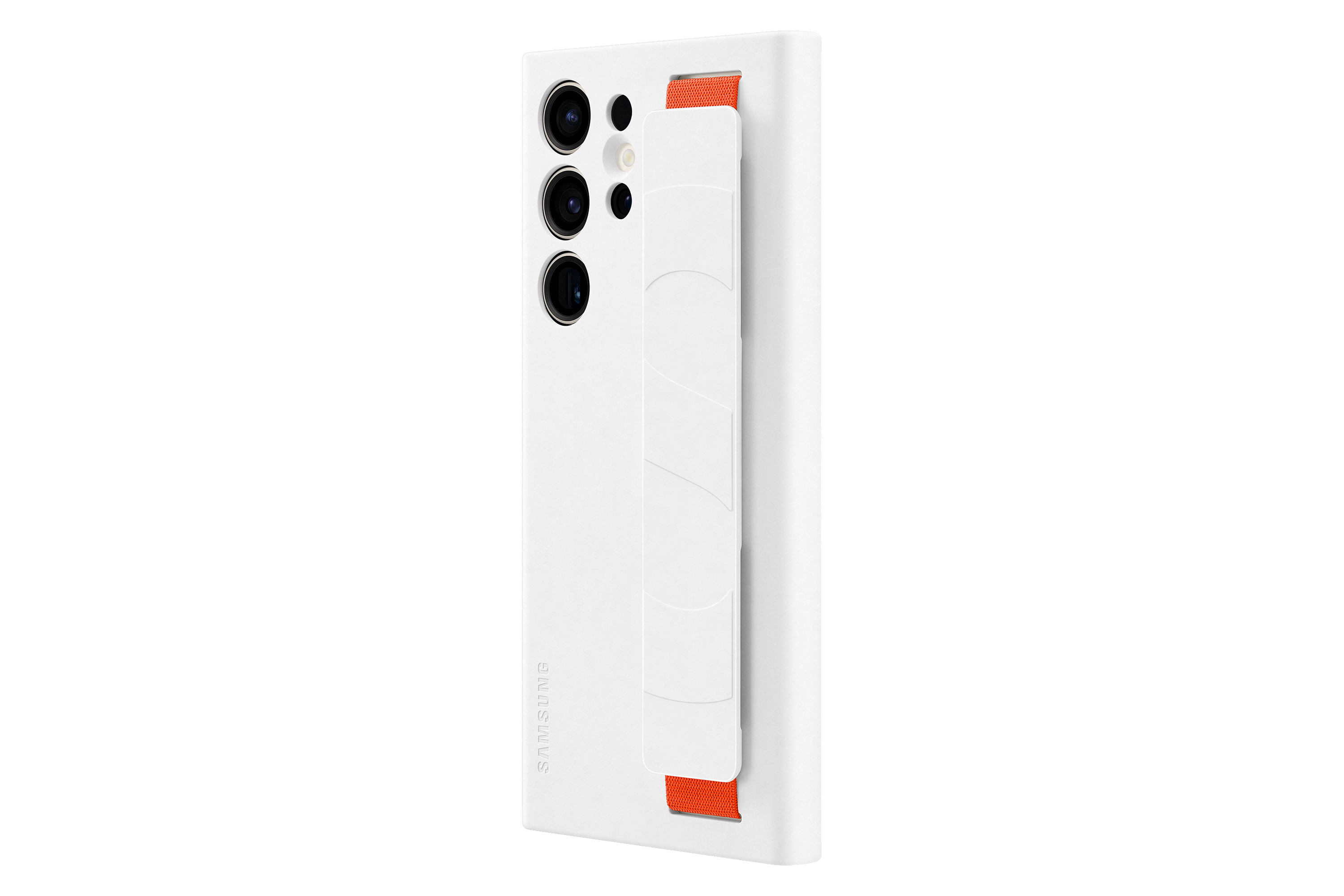 SAMSUNG Silicone Grip Case, Backcover, Samsung, Galaxy S23 Ultra, White