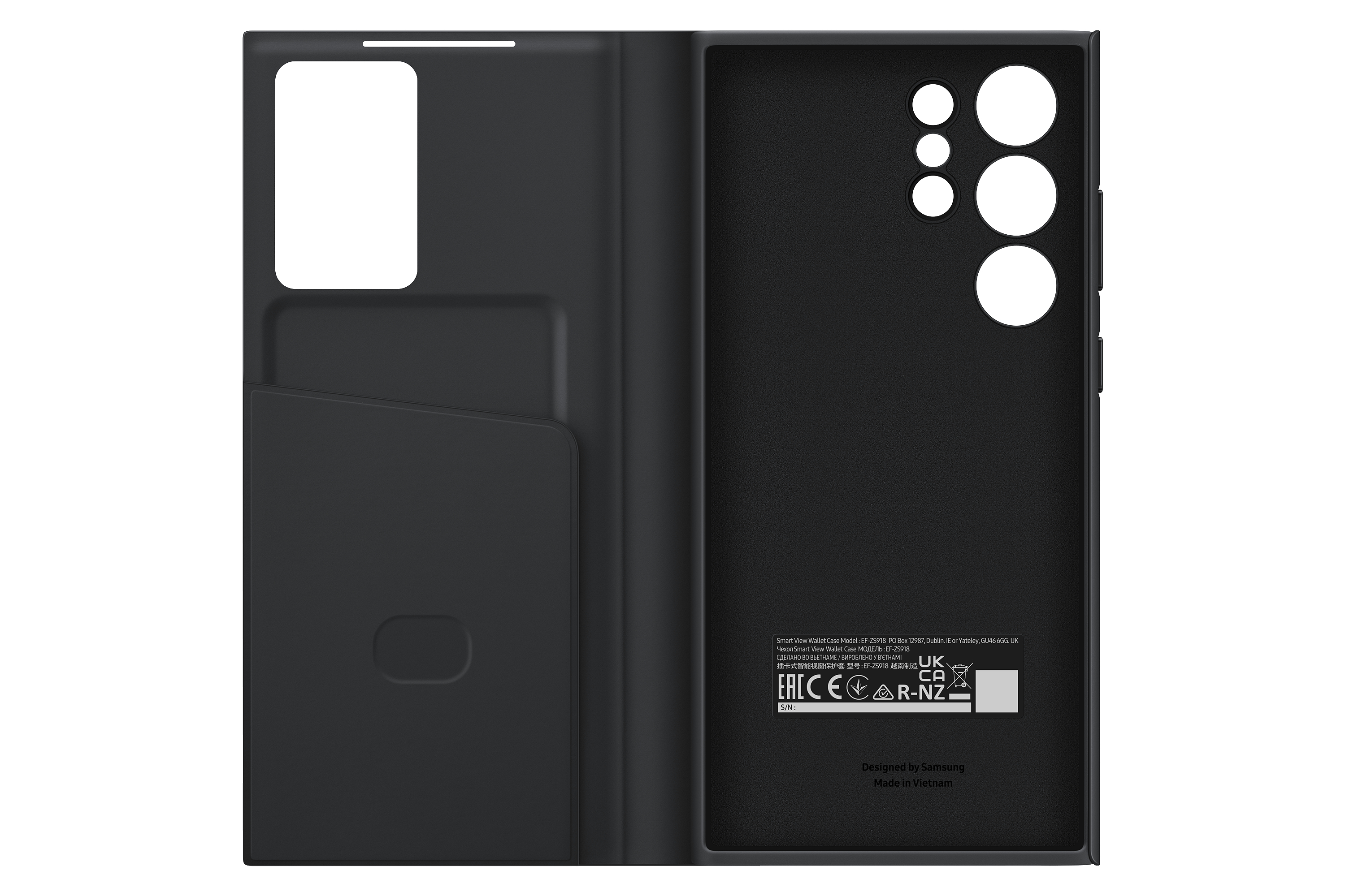 Galaxy SAMSUNG Ultra, Black Smart Samsung, Case, Wallet S23 Bookcover, View