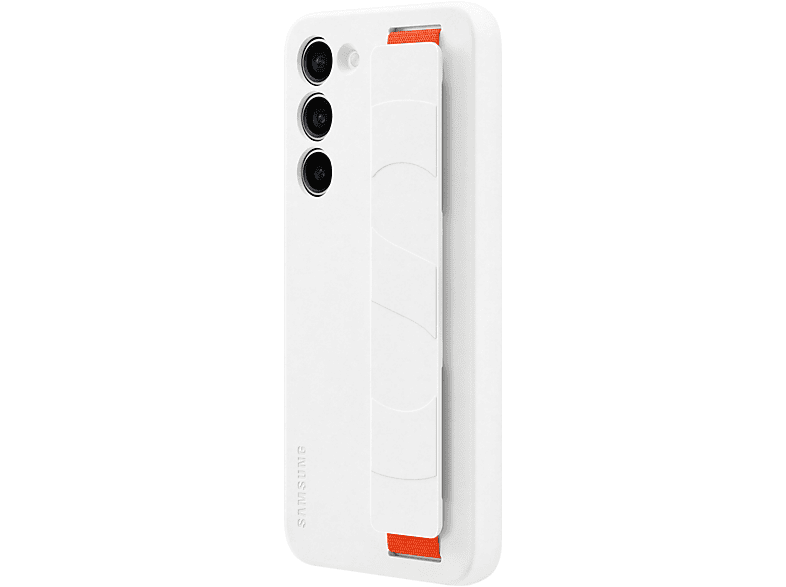 SAMSUNG Silicone Grip Case, Backcover, Samsung, Galaxy S23+, White