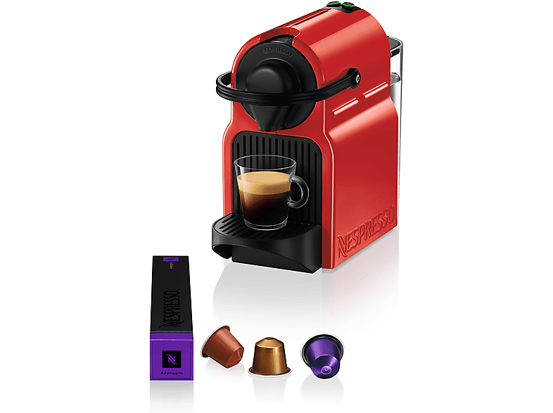 Krups Inissia Xn1005K Macchina Caffè Capsule, Rosso/Nero