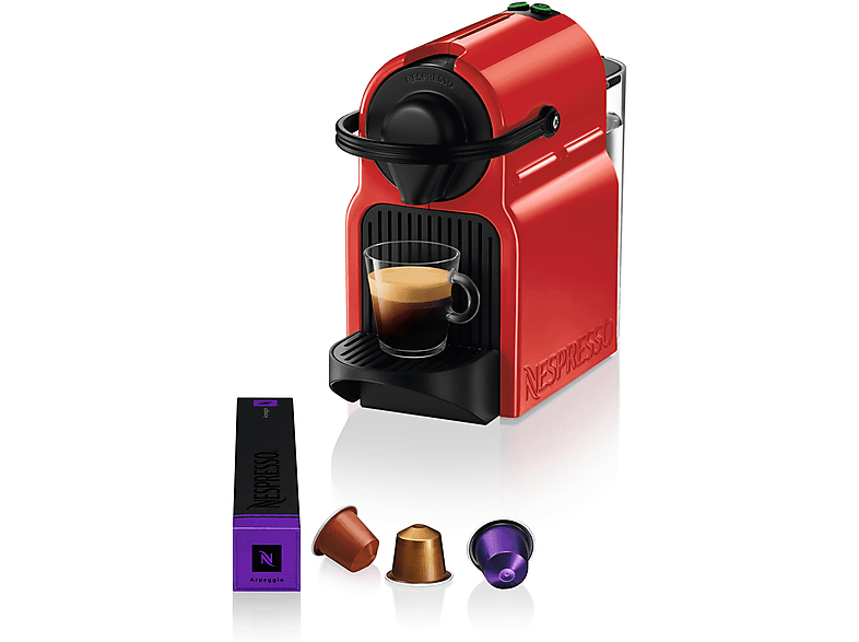 KRUPS Inissia XN1005K MACCHINA CAFFÈ CAPSULE, Rosso/Nero