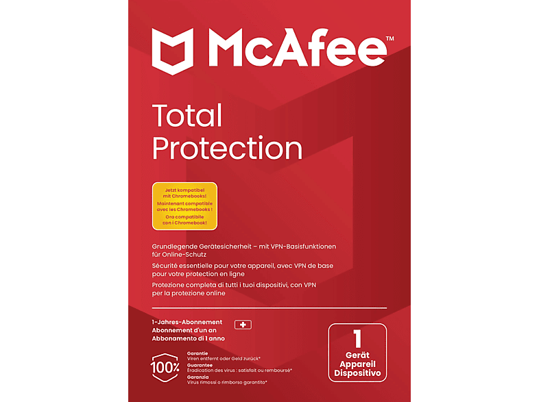Total Protection (1 Gerät/1 Jahr) CiaB - PC/MAC Deutsch, Französisch, Italienisch