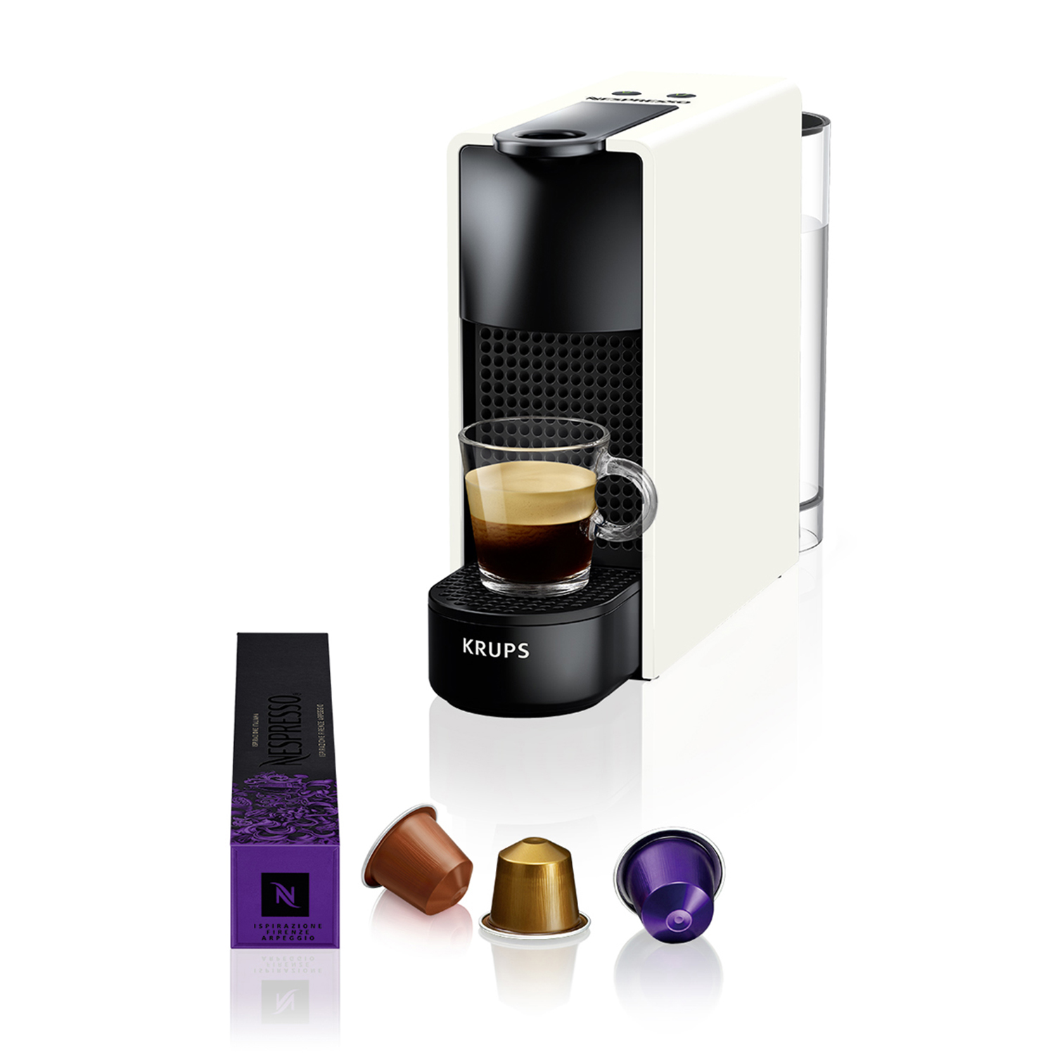 Krups Essenza Mini Xn1101K Macchina Caffè Capsule, bianco