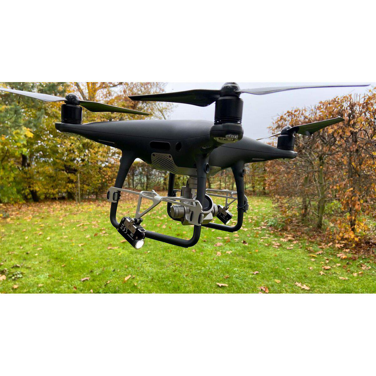 ROBOTERWERK MONA 500 Dual, für Drohnen Beleuchtungssystem, P4 DJI Schwarz Phantom