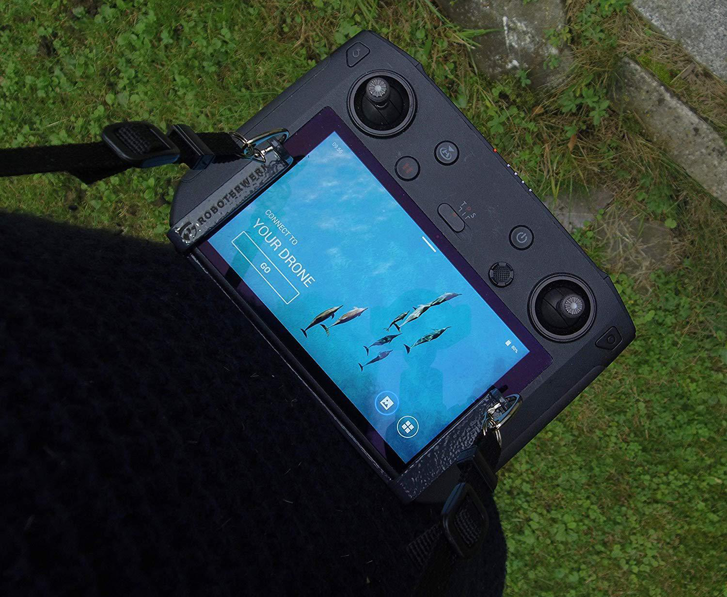 ROBOTERWERK für DJI Smart Controller (RM500) Schultergurt für Fernsteuerung, Schwarz