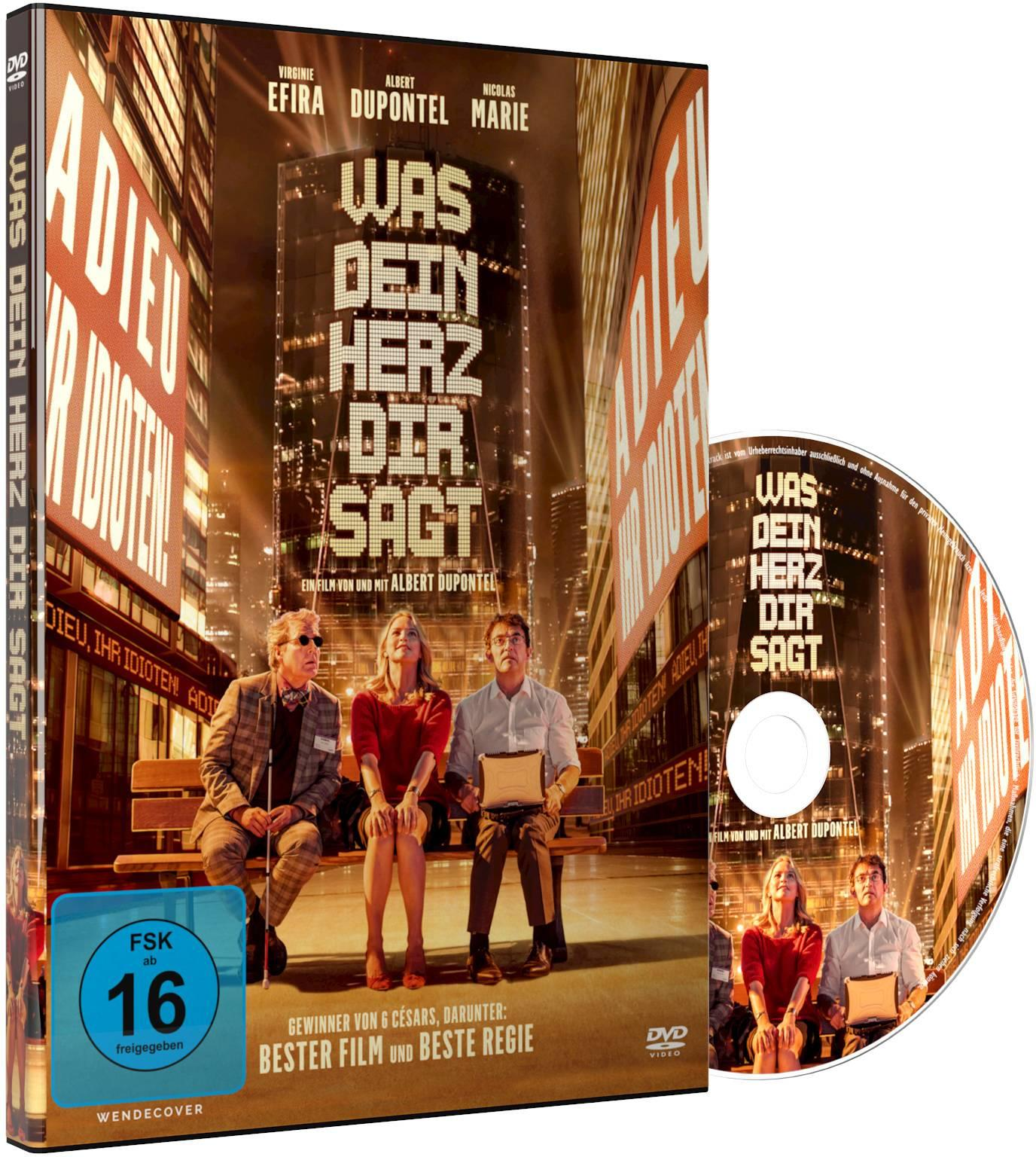 DVD-Cover für einen Film. Zeigt eine Gruppe von Menschen und eine Titelgrafik. Es zeigt eine DVD.