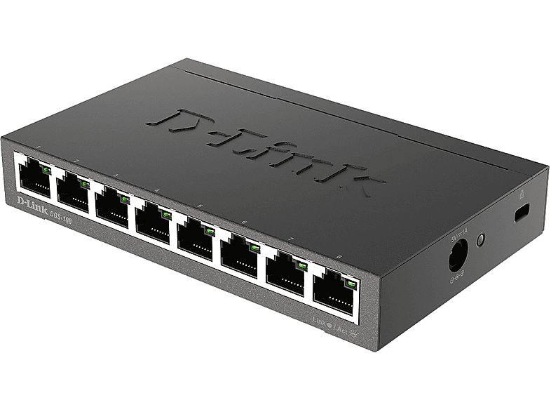 Thumbnail - D-LINK DGS-108/E Desktop Switch 8