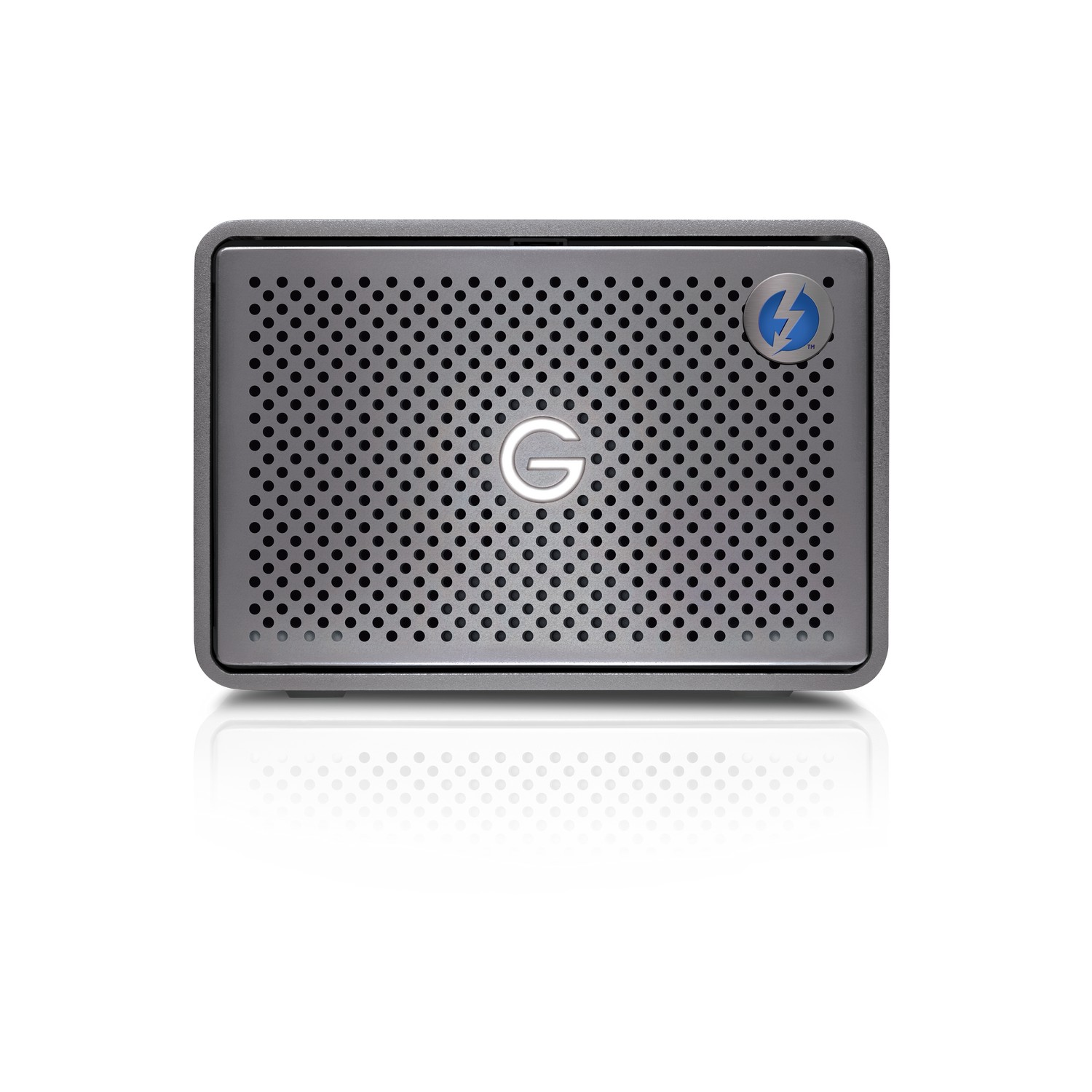 Disco duro externo 12TB - SanDisk Professional, G-Raid 2, 2 discos, 7200 rpm, Thunderbolt 3, HDD, RAID, Gris