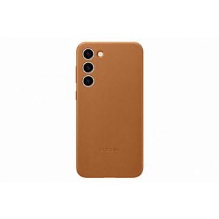 SAMSUNG Galaxy S23 Plus Leather Cover Bruin