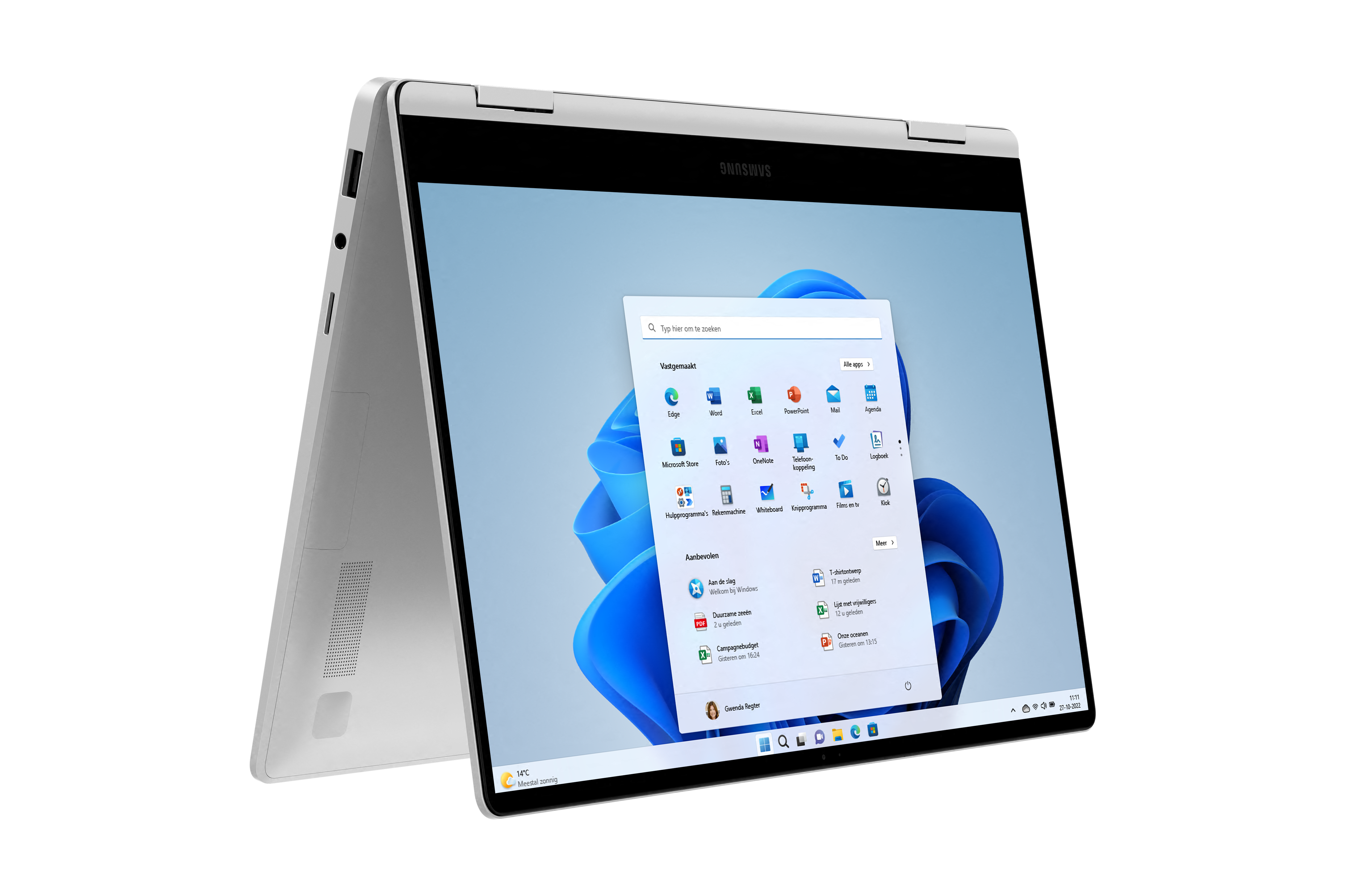 SAMSUNG Galaxy Book3 360 Zilver - 13.3 inch - Intel Core i7 - 16 GB - 512 GB