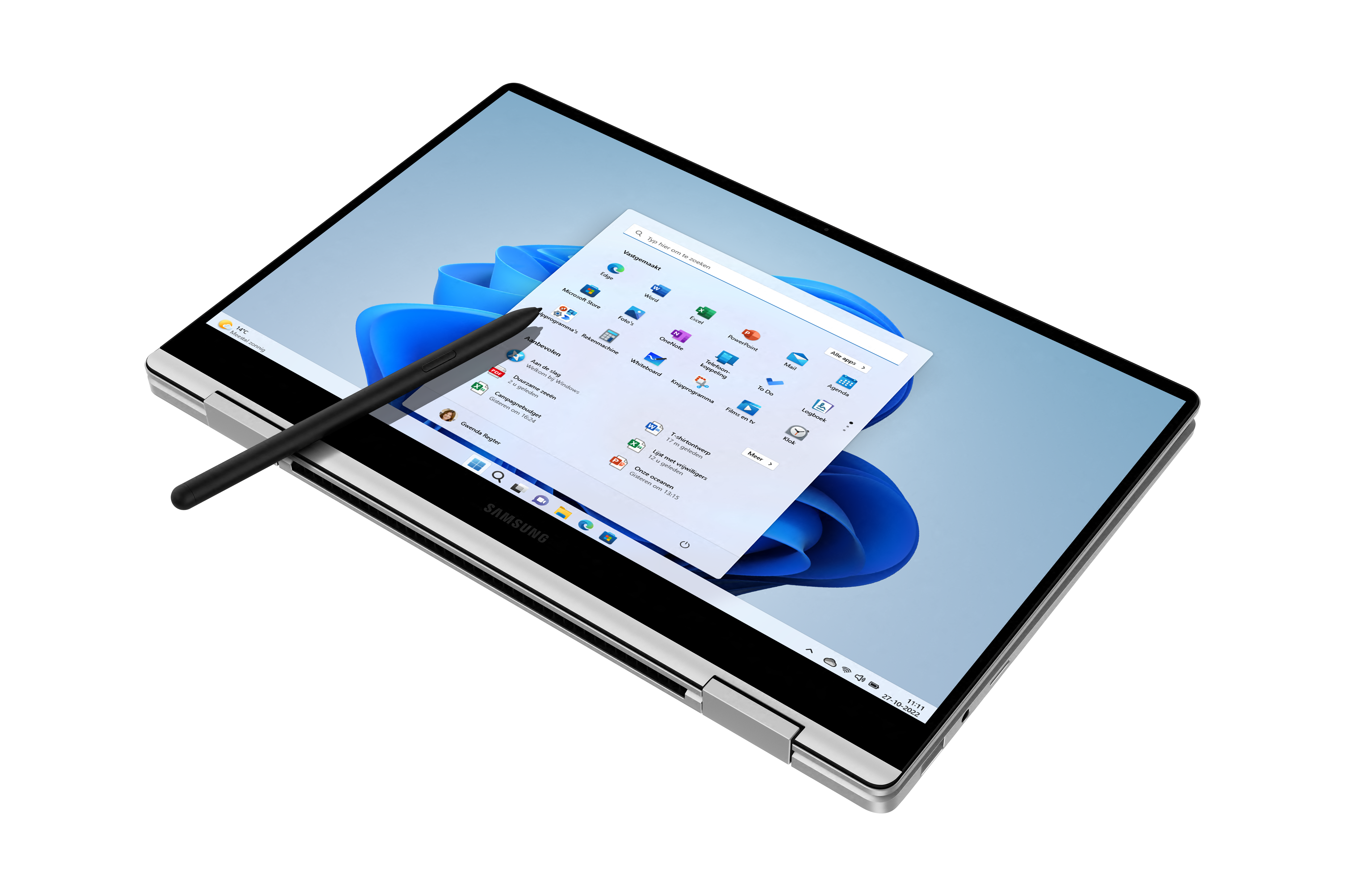SAMSUNG Galaxy Book3 360 Zilver - 13.3 inch - Intel Core i7 - 16 GB - 512 GB
