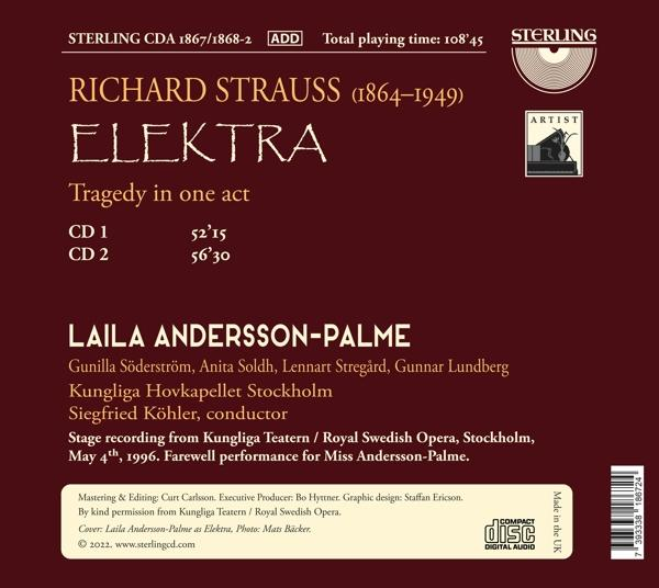 Andersson-Palme,Laila/Köhler,Siegfried/+ - Elektra  - (CD)