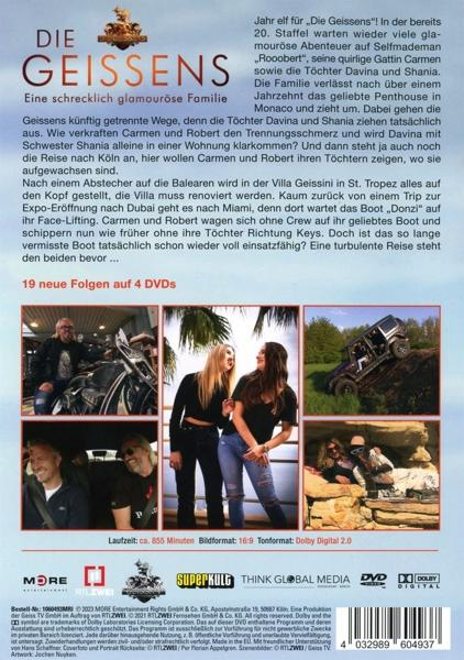 DVD-Cover mit Fotos und deutschem Text über eine Familie.