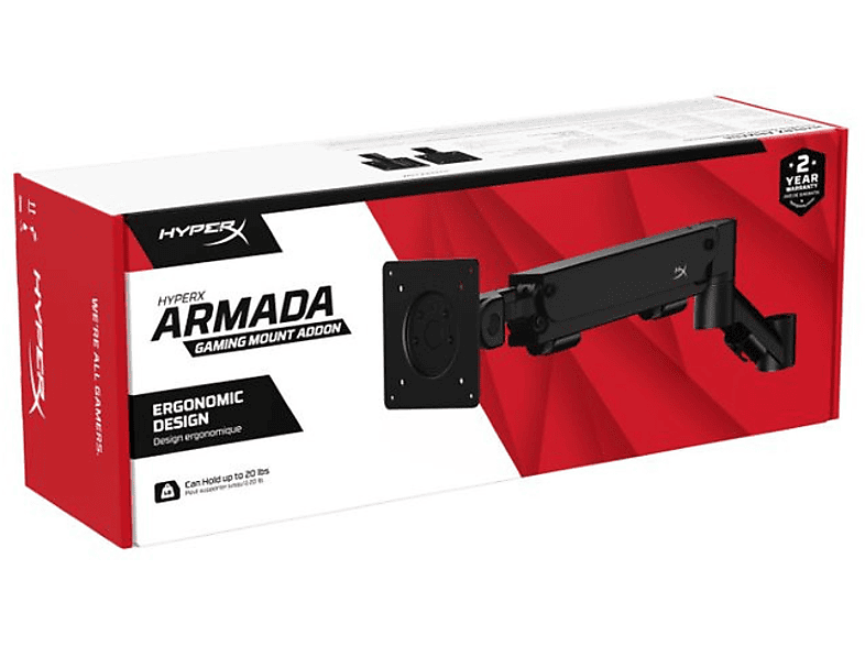 HYPERX Armada Addon Gaming Mount 66X82AA Monitör Aksesuarı Siyah_2