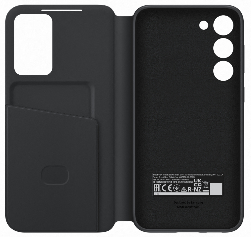 SAMSUNG Flipcover Smart View Galaxy S23+ Zwart (EF-ZS916CBEGWW)