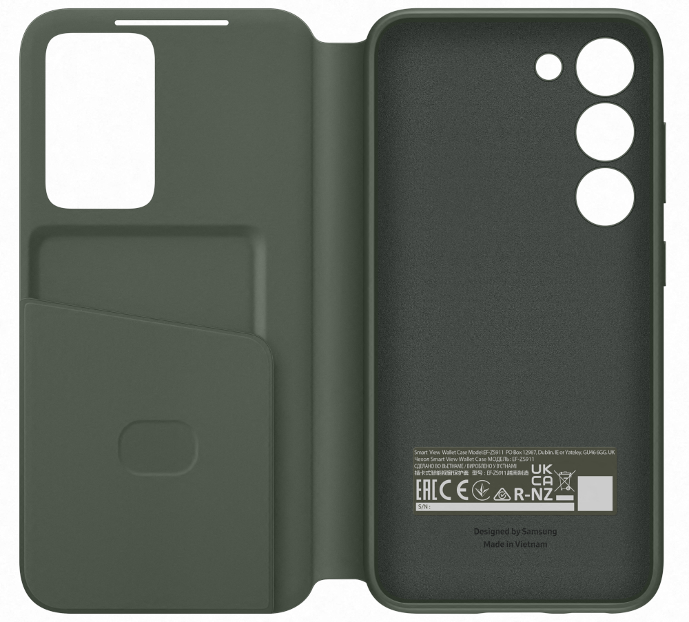 SAMSUNG Flipcover Smart View Galaxy S23 Green (EF-ZS911CGEGWW)