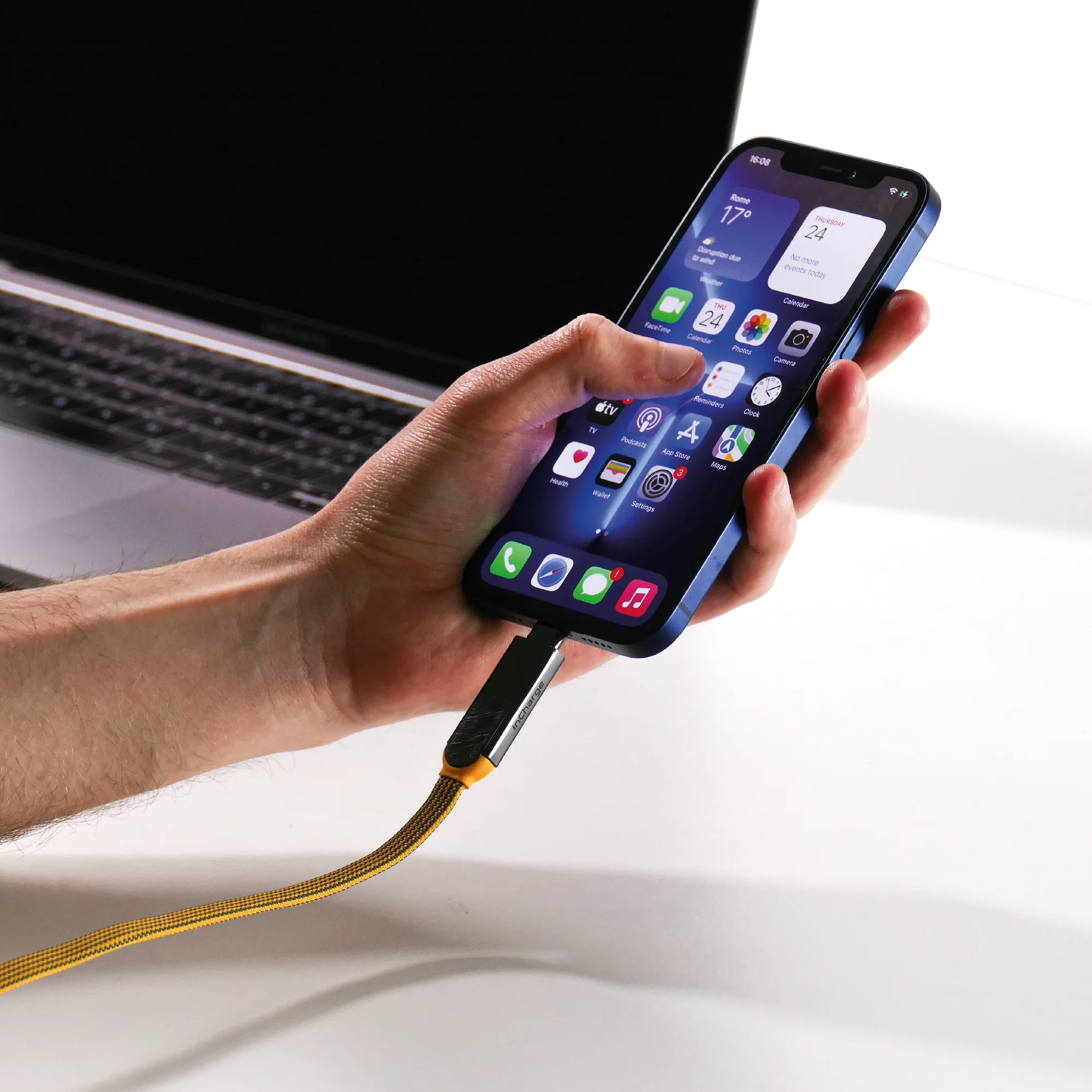 ROLLING SQUARE inCharge XL - Câble de charge et synchronisation (Jaune)