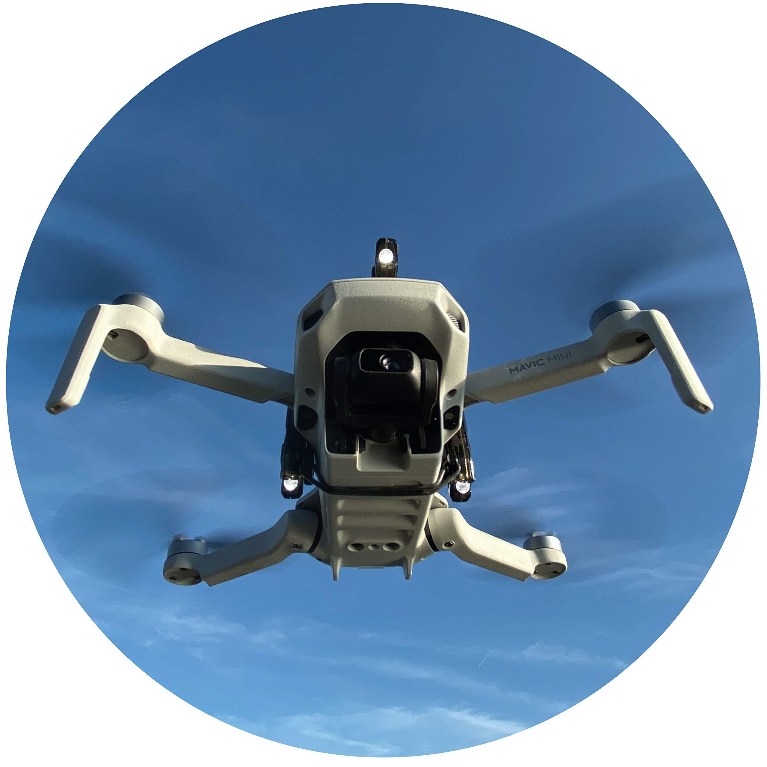 ROBOTERWERK OWL, Transparent/Schwarz für Mavic DJI Mini Drohnen Beleuchtungssystem