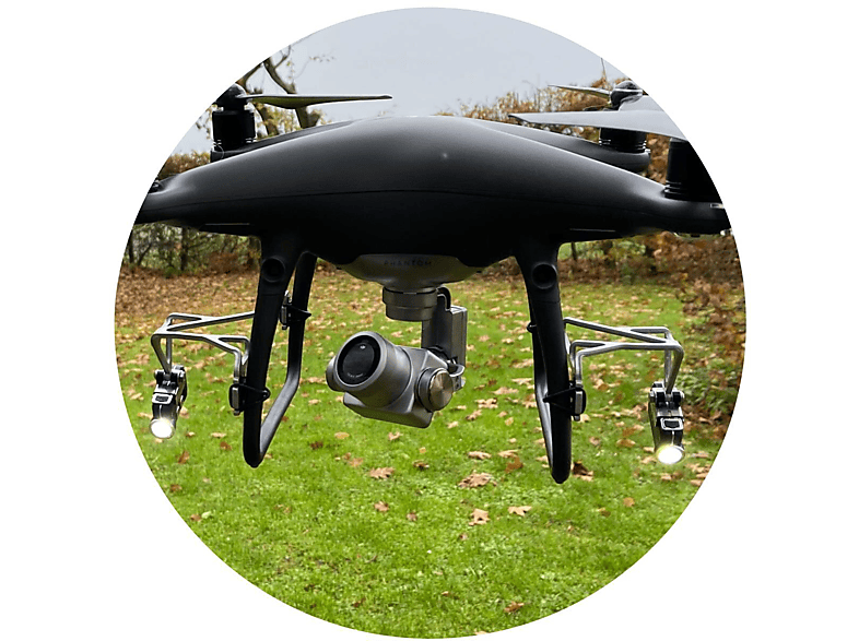 ROBOTERWERK MONA 500 Dual, DJI für Schwarz Phantom Drohnen P4 Beleuchtungssystem