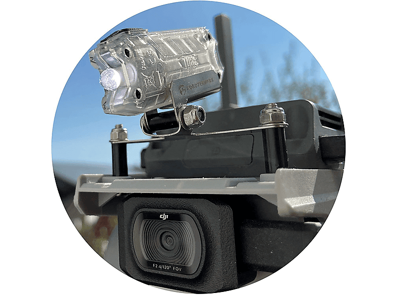 Drohnen ROBOTERWERK Transparent/Schwarz 55 S1 Beleuchtungssystem, SELFIE Single