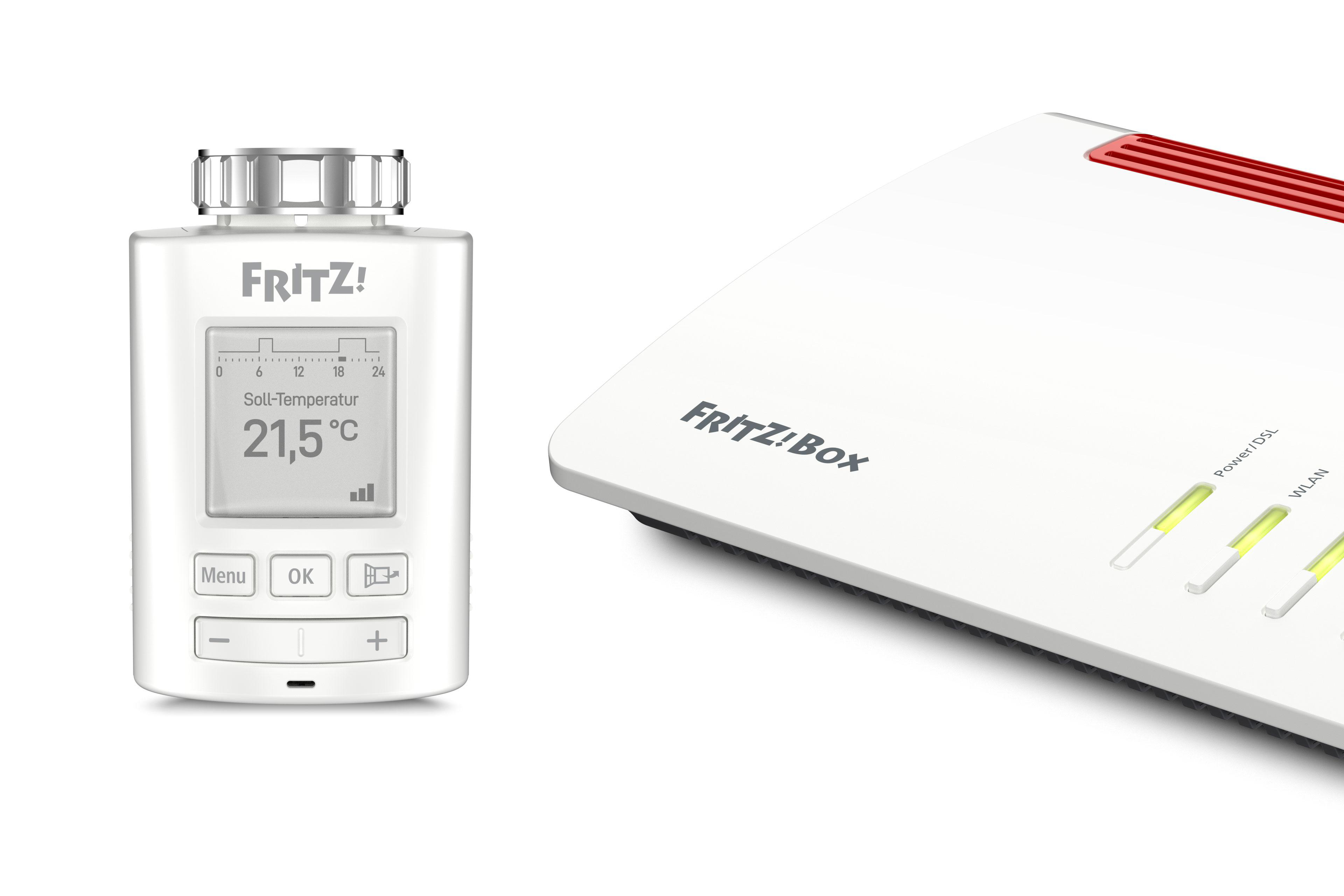 AVM FRITZ!DECT 301, 3 Stück, Smarter Heizkörperregler, Weiß