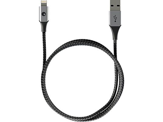 ROLLING SQUARE BAL1R - USB-A zu Lightning Kabel (Schwarz)