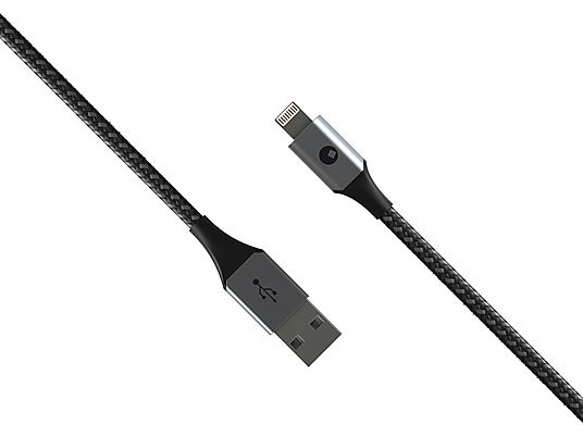 ROLLING SQUARE BAL1R - USB-A zu Lightning Kabel (Schwarz)