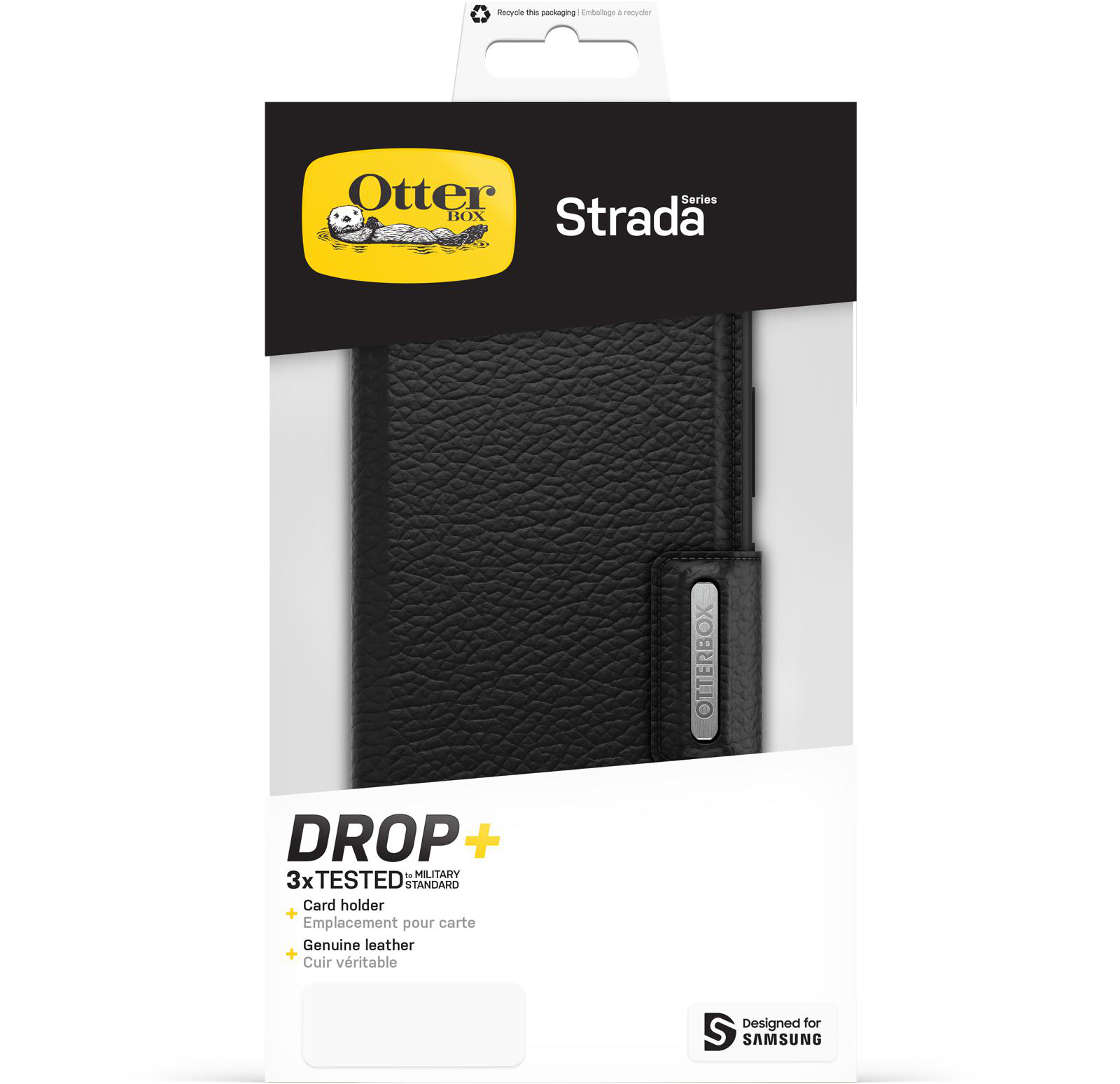 OTTERBOX Strada, Bookcover, Samsung, Galaxy Schwarz S23