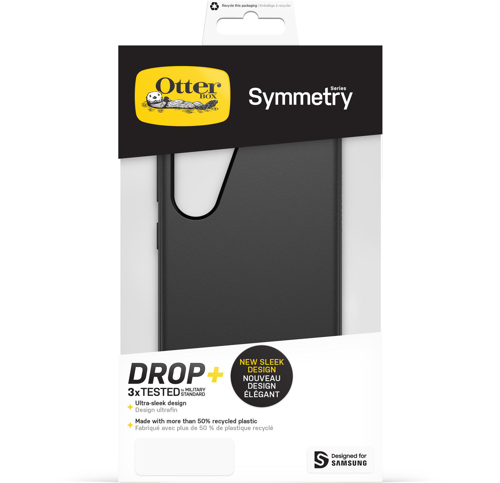 OTTERBOX Symmetry, Backcover, Samsung, Galaxy S23, Schwarz