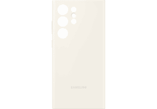 SAMSUNG Galaxy S23 Ultra Silikon Telefon Kılıfı Krem