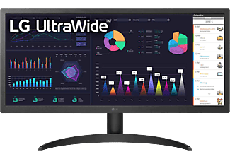 LG 26WQ500-B 27'' Sík UWFHD 75 Hz 21:9 FreeSync IPS LED Monitor