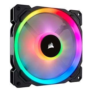 CORSAIR LL140 RGB - ventola LED PWM con doppio anello luminoso RGB (nero)