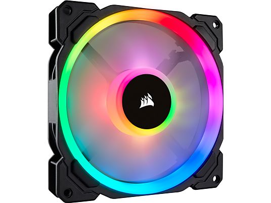 CORSAIR LL140 RGB - ventola LED PWM con doppio anello luminoso RGB (nero)