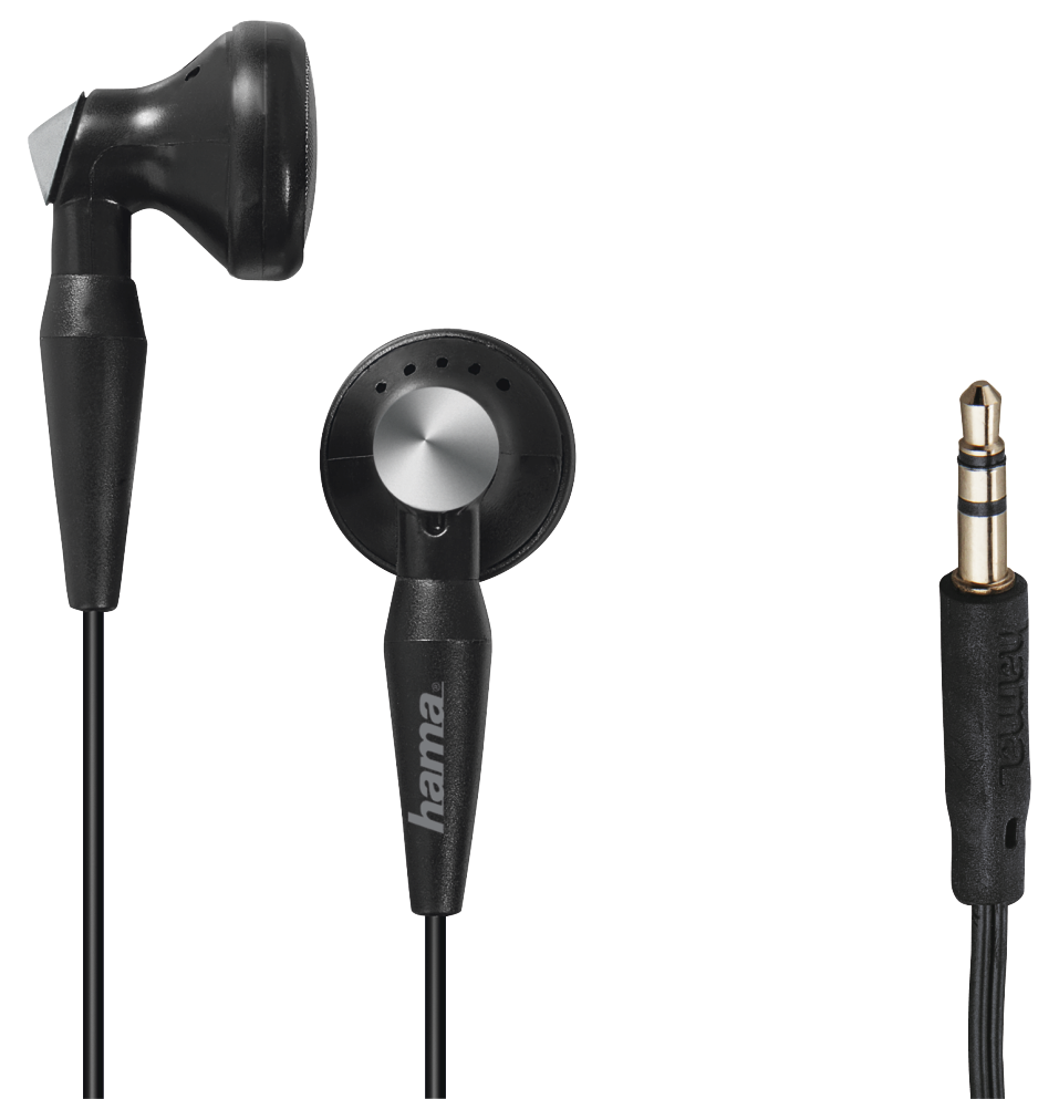 HAMA Peaky vezetékes fülhallgató, 3,5mm jack, fekete (184130)