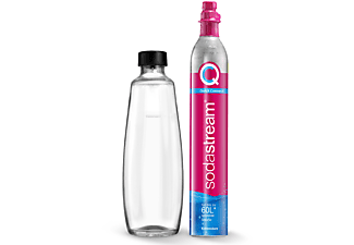 SODASTREAM Quick Connect CO2-Zylinder mit Glasflasche 1L