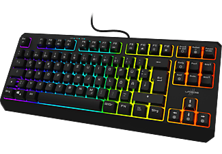 URAGE Exodus 220 TKL gaming billentyűzet, RGB LED, fekete, Magyar kiosztás (186060)