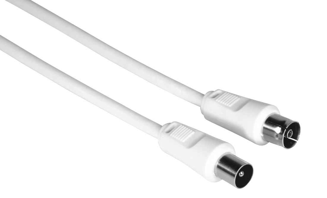 HAMA FIC ECO Antennakábel 75dB, 10 méter, fehér (205031)