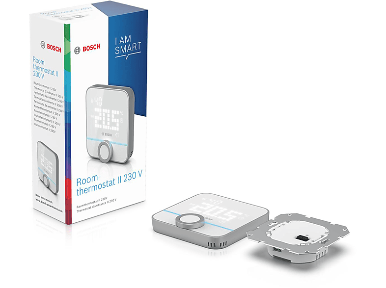 BOSCH Smart Home II 230 V Raumthermostat, Weiß