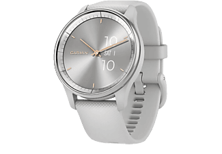 GARMIN vívomove Trend - Smartwatch (Largeur : 20 mm, silicone, Gris clair/Argent)