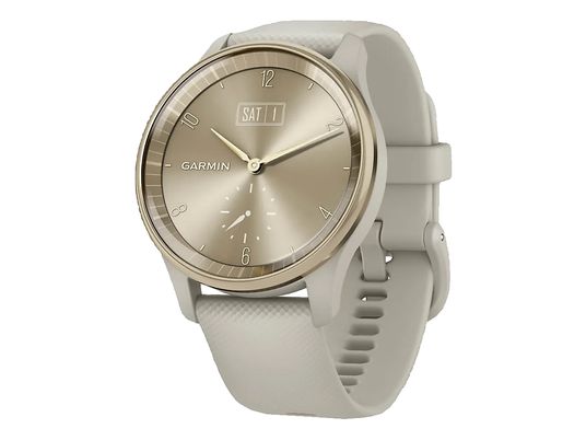 GARMIN vívomove Trend - Smartwatch (Larghezza: 20 mm, Silicone, Marrone pastello/oro crema)