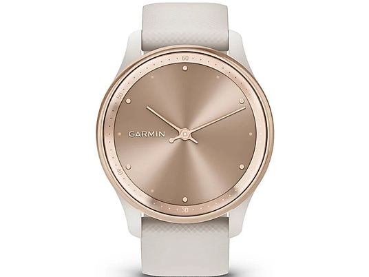 GARMIN vívomove Trend - Smartwatch (Breite: 20 mm, Silikon, Creme/Perlgold)