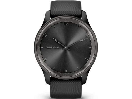 GARMIN vívomove Trend - Smartwatch (Breite: 20 mm, Silikon, Schwarz/Schiefergrau)